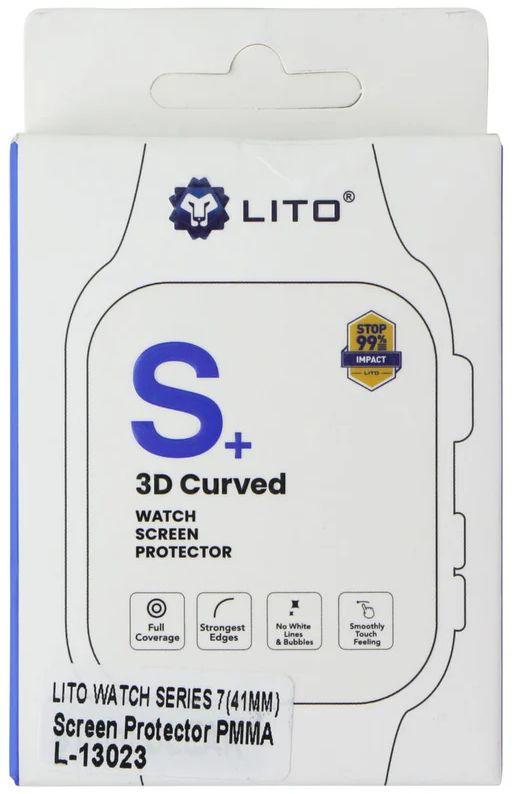 LITO  S+ 3D Curved Watch Screen Protector for Apple Watch Series 7 (41mm) - Clear - Brand New