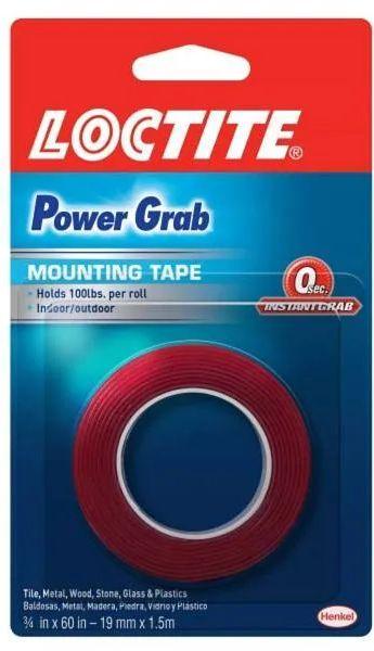 Loctite  Power Grab Heavy Duty Mounting Tape 3/4" X 60" - Red - Brand New