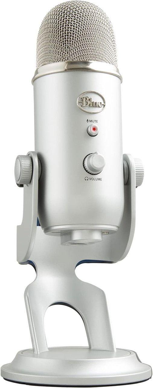 Logitech for Creators Blue Yeti USB Microphone for Gaming   - Silver - Excellent
