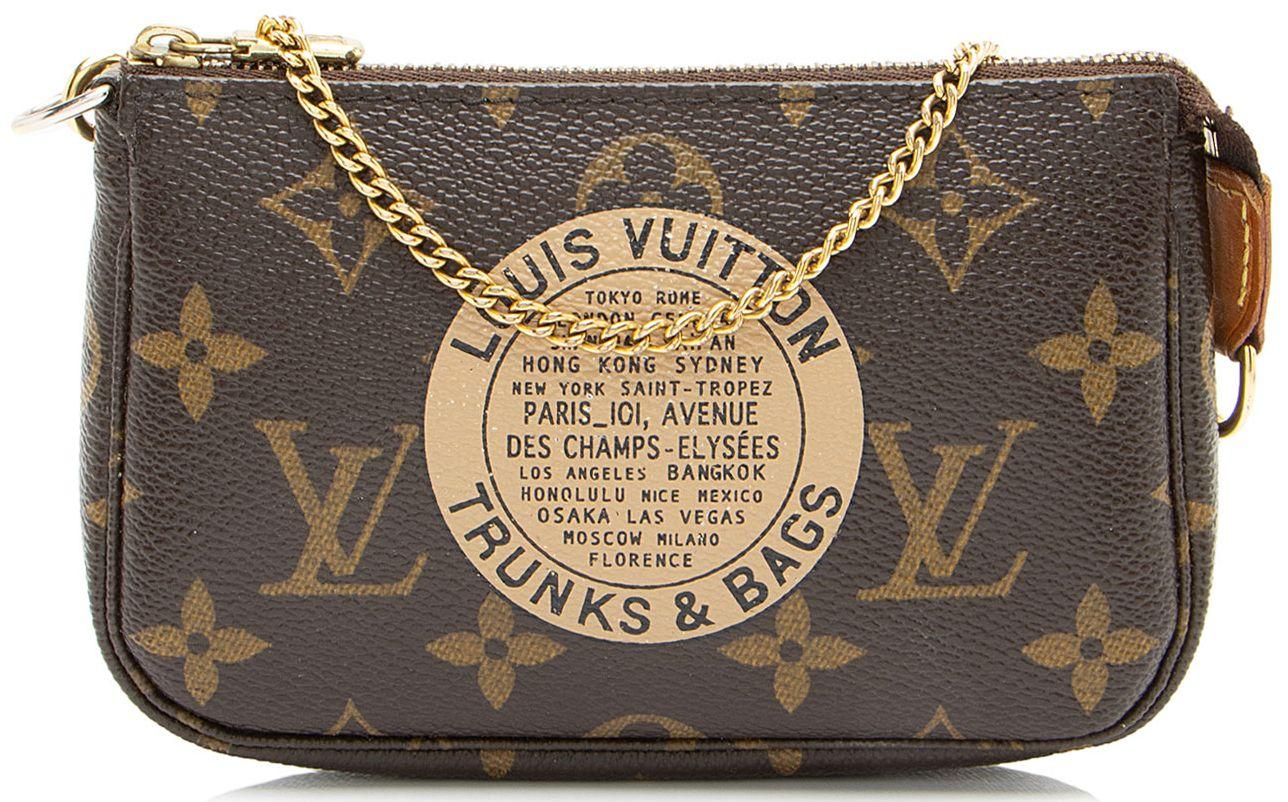 Louis Vuitton Limited Edition Monogram Canvas Trunks & Bags Mini Pochette Accessoires - Brown - Coated Canvas - Excellent