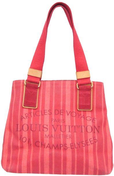Louis Vuitton Plan Soleil Capas PM Canvas Tote Bag - Rouge Grenadine - Canvas - Excellent