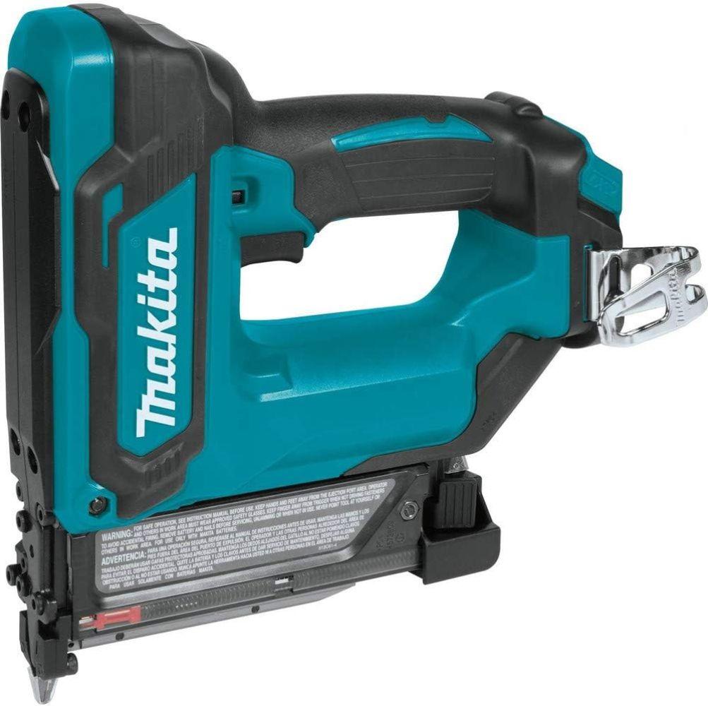 Makita TP03Z-R 12V max CXT Lithium‑Ion Cordless Pin Nailer 23 Ga (Tool Only) - Teal/Black - Excellent
