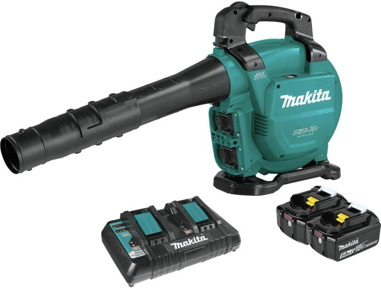 Makita XBU04PT 18V X2 (36V) LXT Brushless Lithium-Ion Cordless Blower Kit w/ 2 Batteries (5 Ah)