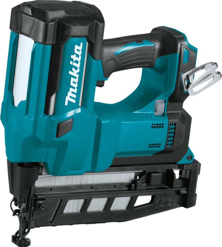 Makita XNB02Z-R 18V LXT Lithium‑Ion Cordless 2‑1/2" Straight Finish Nailer 16 Ga (Tool Only) - Teal/Black - Excellent