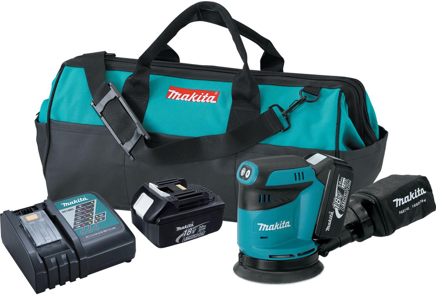 Makita XOB01 18V LXT® Lithium‑Ion Cordless 5" Random Orbit Sander Kit (3.0Ah)