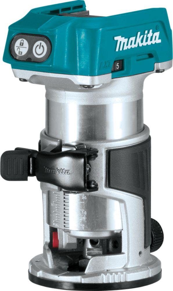 Makita XTR01Z-R 18V LXT Lithium‑Ion Brushless Cordless Compact Router (Tool Only) - Teal - Excellent