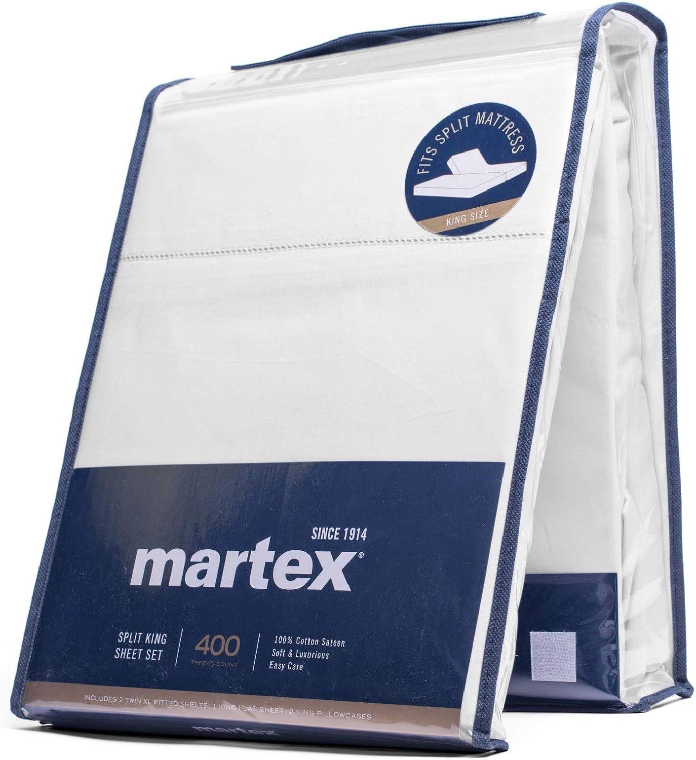 Martex Split King Sheet Set for Mattresses with Adjustable Bases (5Pcs)