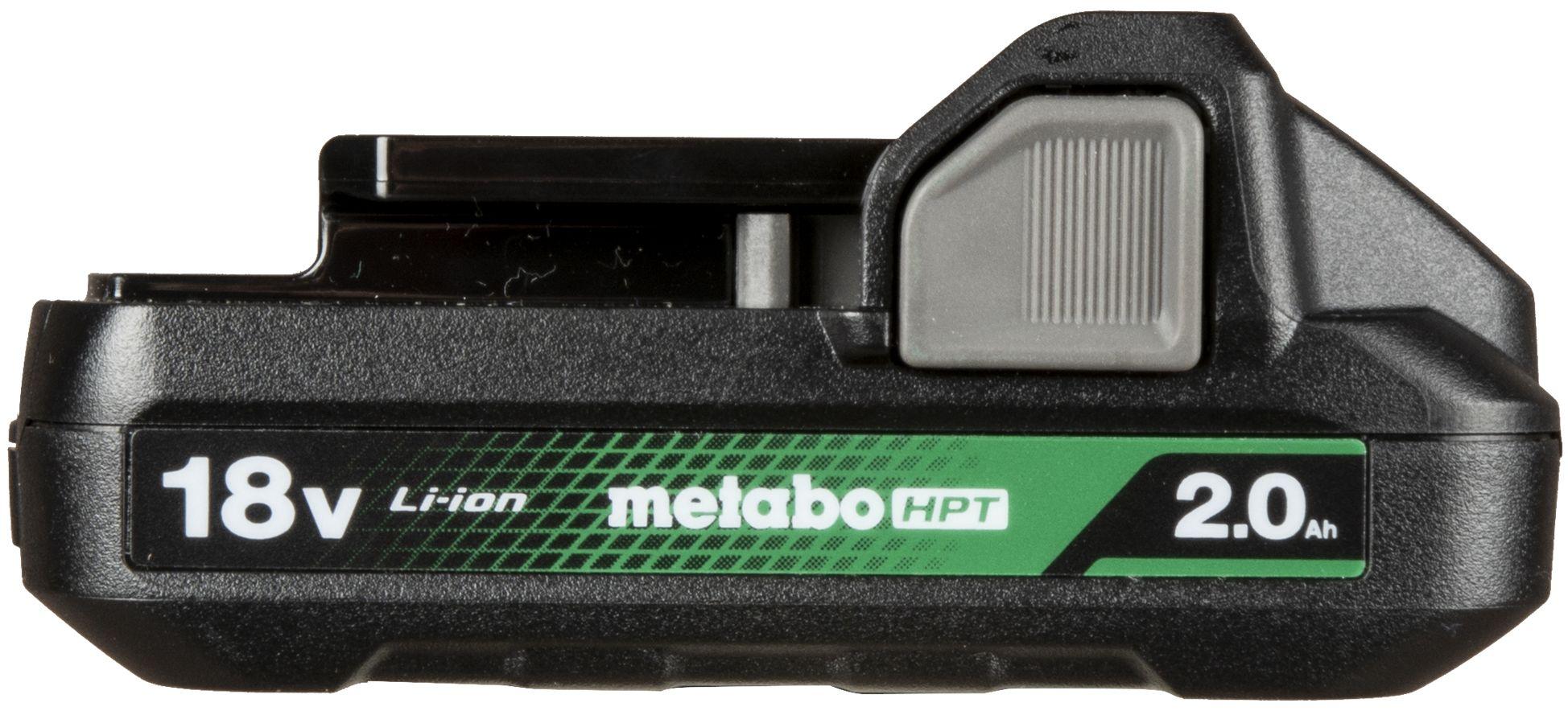 Metabo HPT  377797M BSL1820M 18V 2.0Ah Li-Ion Battery with Fuel Gauge - Black - Premium