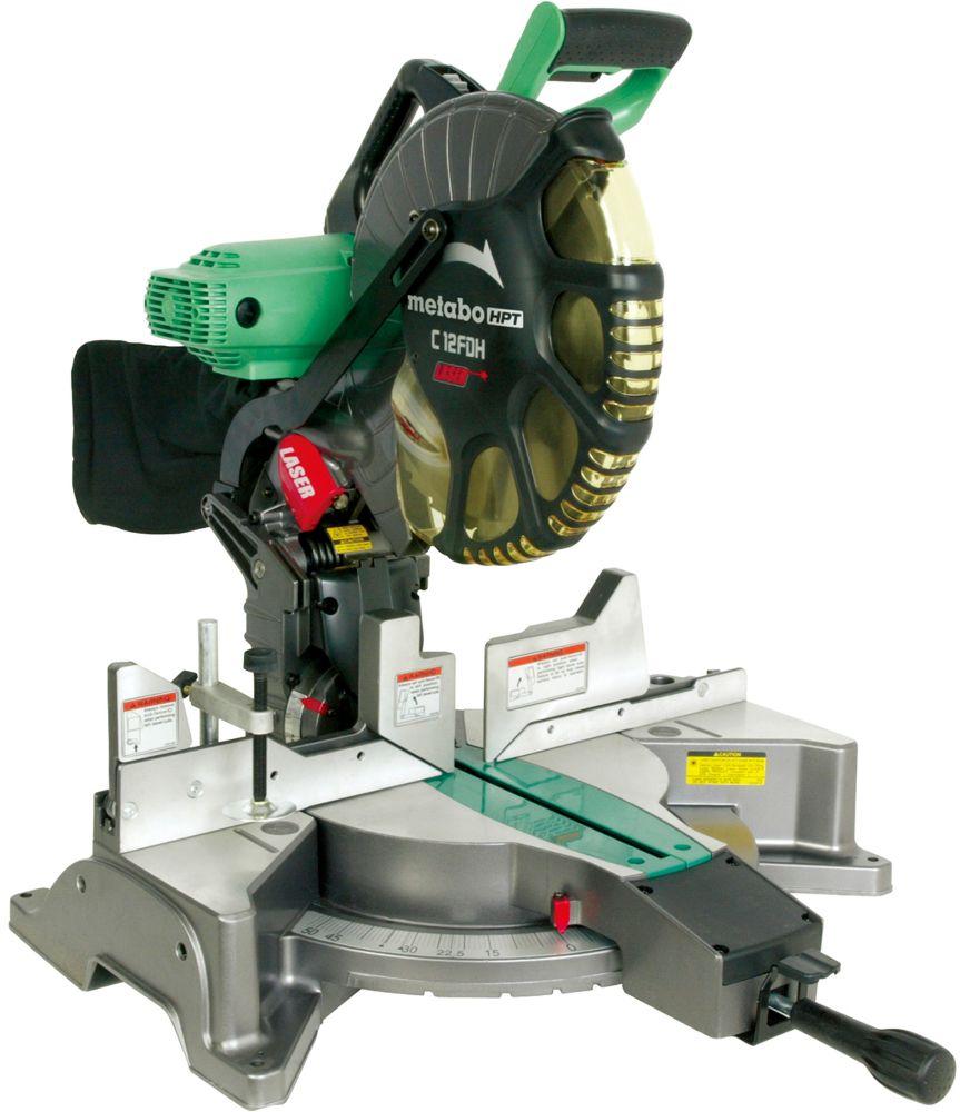 Metabo HPT  C12FDHS 12 Inch Dual Compound Miter Saw with Laser Marker - Green - Excellent