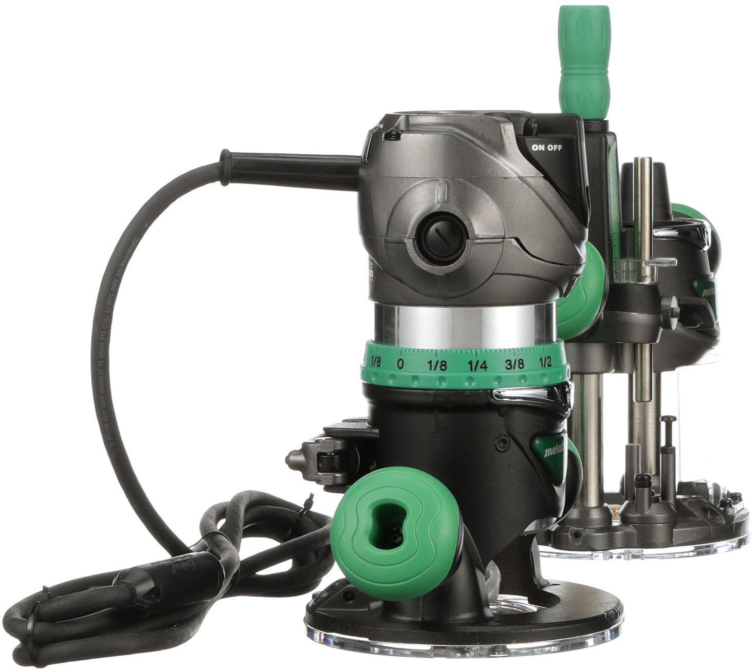 Metabo HPT  KM12VC 2-1/4 Peak HP Variable Speed Fixed Plunge Base Router Kit - Black/Green - Premium