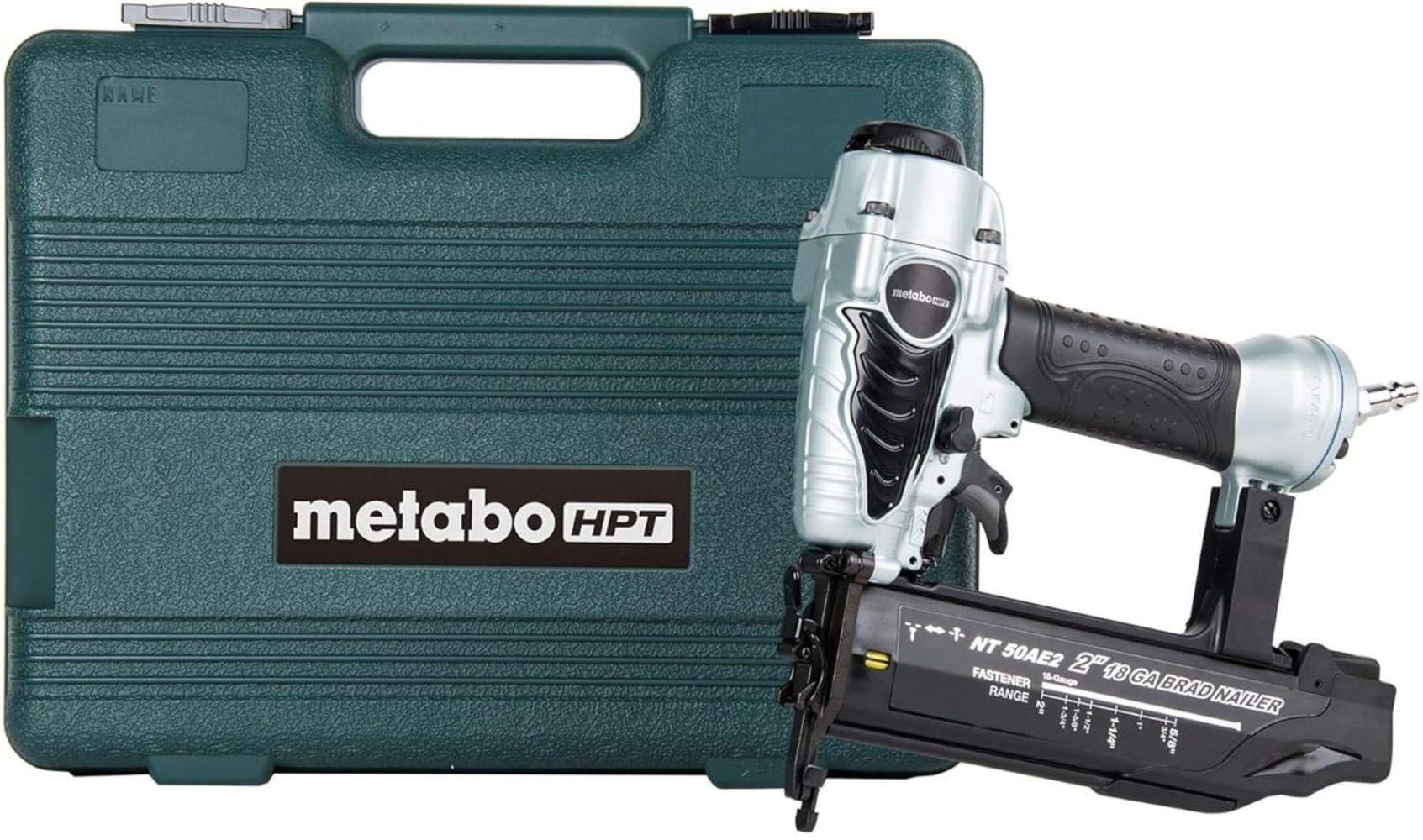 Metabo HPT  NT50AE2 18 Gauge 2 Inch Brad Nailer - Silver - Excellent