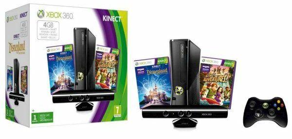Microsoft  Xbox 360 Console with Kinect Holiday Value Bundle - 4GB - Black - Excellent