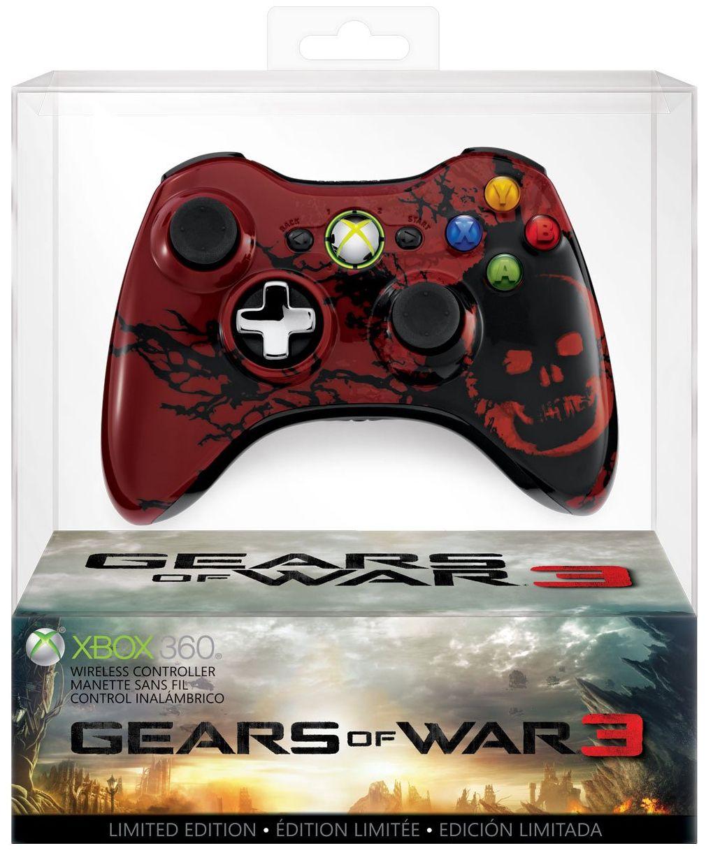 Microsoft  Xbox Gears of War 3 Controller for Xbox 360 (Limited Edition) - Red - Excellent