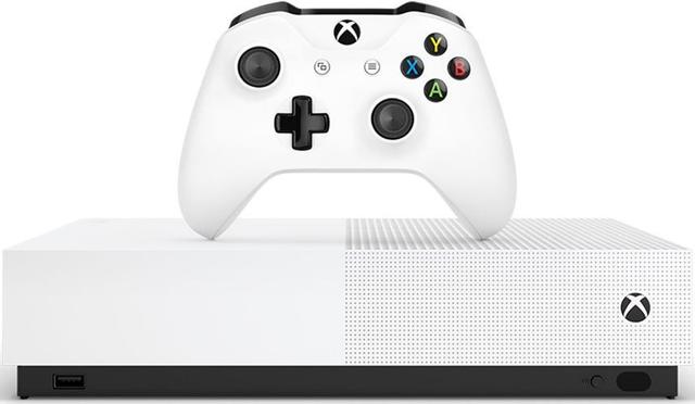 Microsoft Xbox One S Gaming Console (All-Digital Edition) 1TB in Robot White in Pristine condition