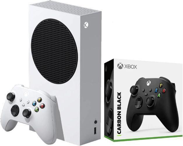 Microsoft Xbox Series S Gaming Console + Extra Controller (Bundle) 512GB in Robot White/Black in Acceptable condition