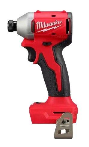 Milwaukee  3651-20 M18 Compact Brushless 1/4" Hex 3-Speed Impact Driver - Red/Black - Excellent