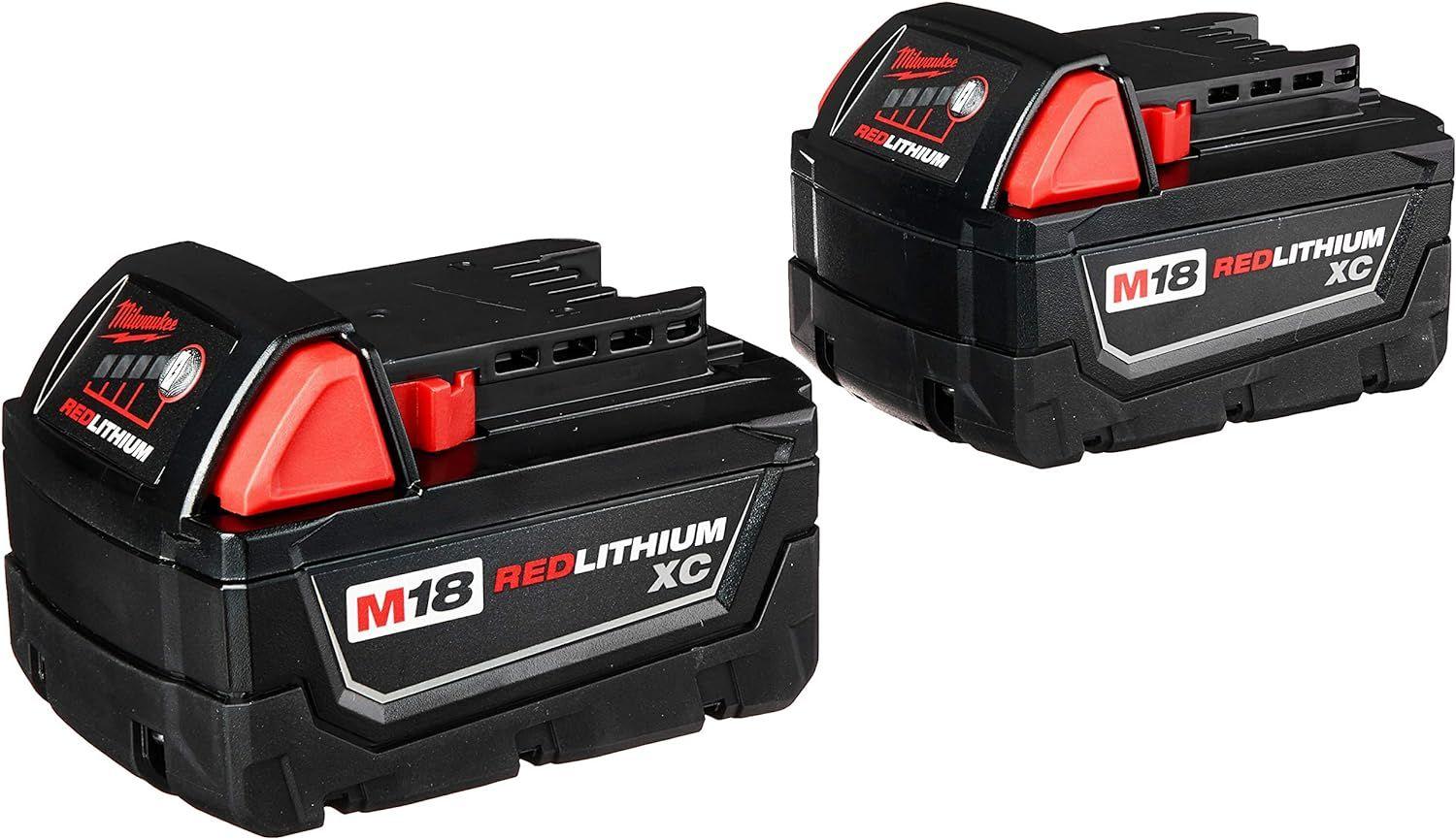 Milwaukee  48-11-1822 M18 REDLITHIUM XC 3.0 Battery (2 Packs) - Black - Excellent