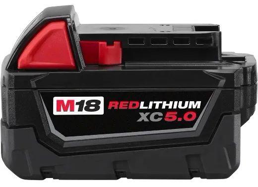 Milwaukee  48-11-1850 M18 18-Volt Li-Ion XC Extended Capacity Battery Pack 5.0Ah - Black - Acceptable