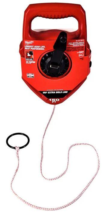 Milwaukee  48-22-3915 150' Extra Bold Large Capacity Chalk Reel - Red - Excellent