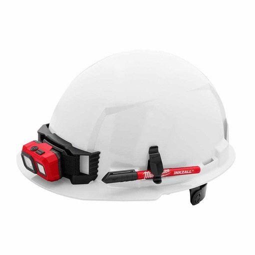 Milwaukee 48-73-1120 Front Brim Hard Hat w/6pt Ratcheting Suspension (USA) - White - Excellent