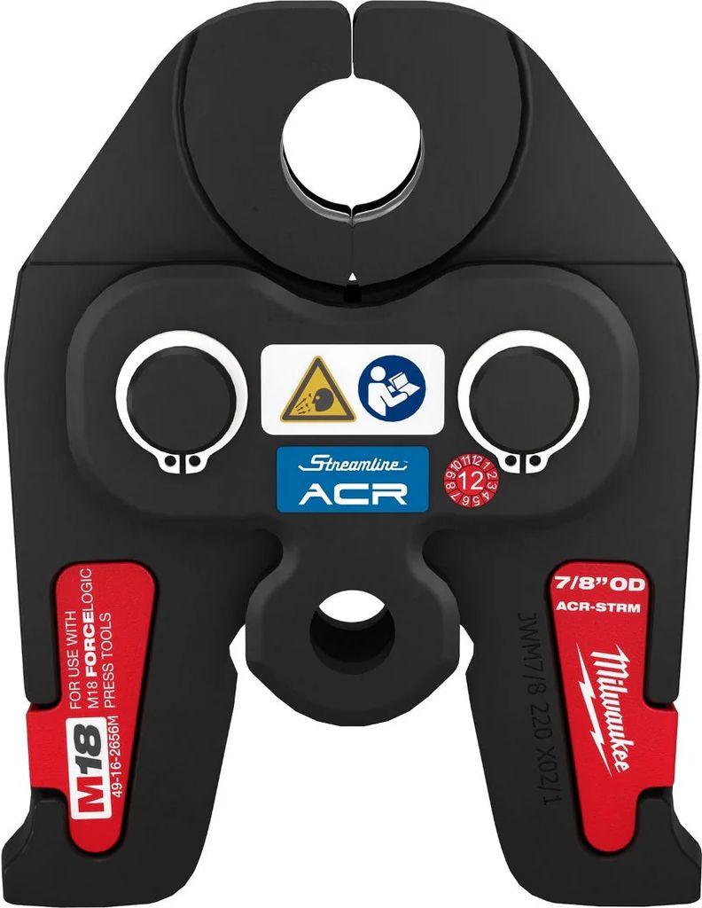 Milwaukee  49-16-2656M 7/8" Streamline ACR Press Jaw for M18 Force Logic Press Tools - Red - Excellent