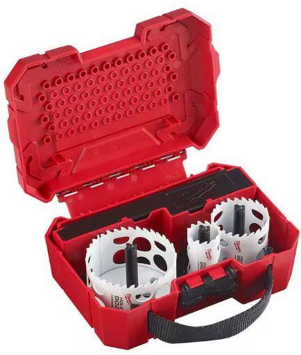 Milwaukee  49-22-3076 Hole Dozer Carbide Hole Saw Set (8-Piece) - Red - Acceptable