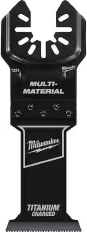 Milwaukee  49-25-1230 1-3/8" Titanium Bi-Metal Universal Fit Wood and Metal Cutting Multi-Tool Oscillating Blade (10 Pack) - Black - Excellent