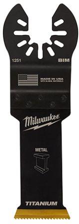 Milwaukee 49-25-1251 Open-Lok 1-1/8" Titanium Charged Bi-Metal Thin Metal Multi-Tool Blade
