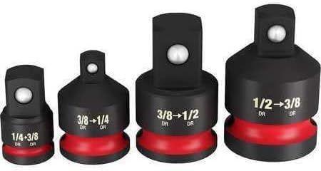 Milwaukee  49-66-6742 Shockwave Impact Duty 1/4"-1/2"Drive Adapter Set - Black - Excellent