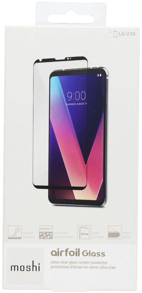 Moshi IonGlass Ultra Durable Tempered Glass Screen Protector for LG V30 - Clear - Brand New