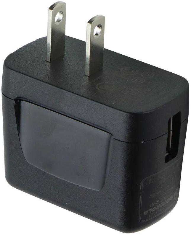 Motorola 5.1V/850mA Single USB Wall Charger Travel Adapter (SPN5504A) - Black - Good