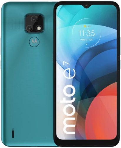 Motorola Moto E7 32GB for T-Mobile in Aqua Blue in Excellent condition