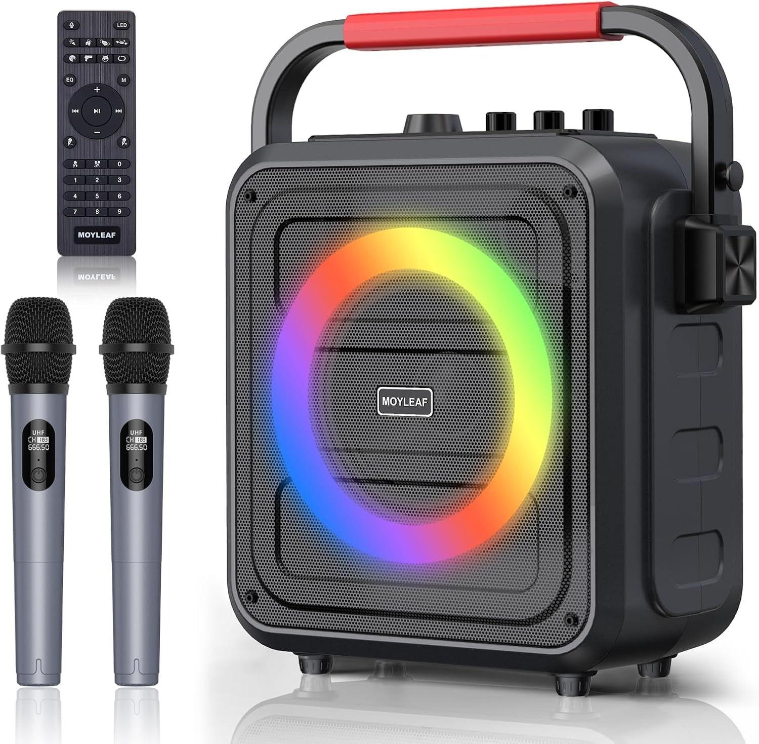 Moyleaf  K253 Karaoke Machine for Adults & Kids Bluetooth Karaoke Speaker - Black - Excellent