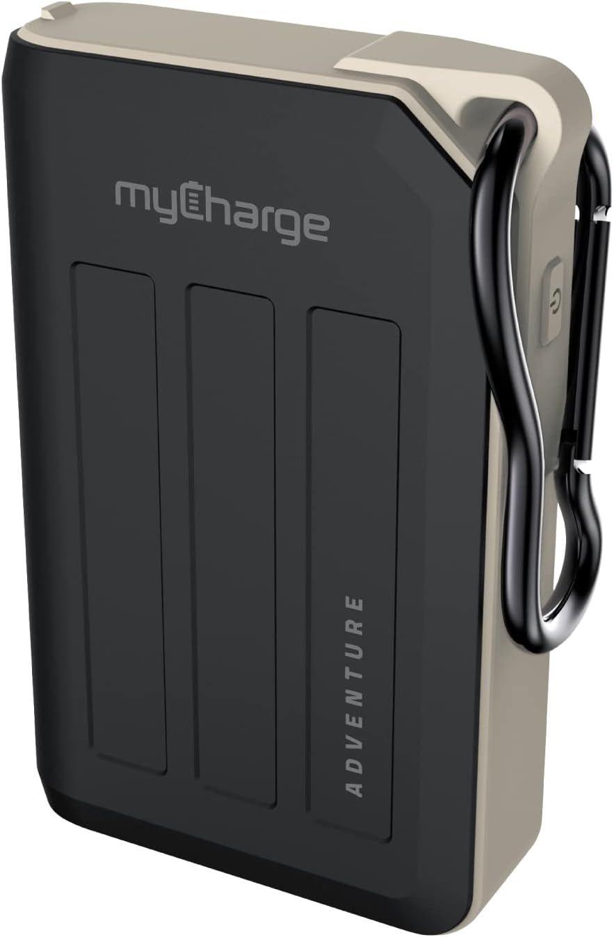 myCharge  Adventure H20 Turbo 10050mAh USB-C Portable Power Bank - Black - Excellent