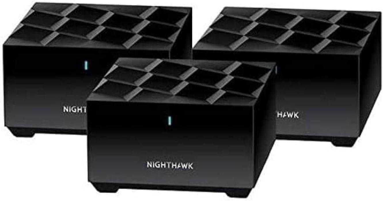 Netgear MK63-100NAS Nighthawk MK63 Mesh Whole Home WiFi 6 System - Black - Excellent