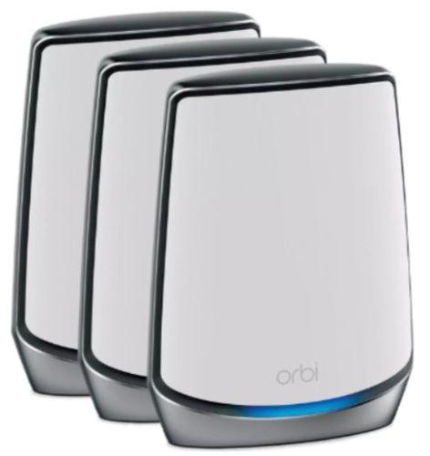Netgear Orbi RBK853 AX6000 Tri-band Mesh Wifi 6 System - Pack of 3 - White - Excellent