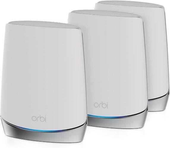 Netgear RBK753 Orbi WiFi 6 Mesh System Router + 2 Satellites - White - Excellent
