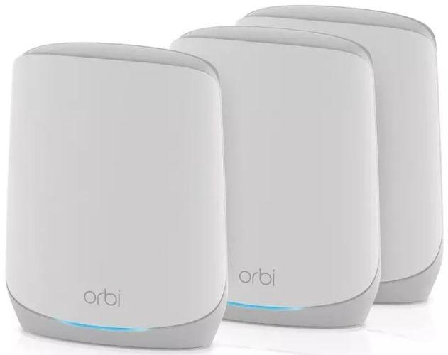 Netgear RBK763 Orbi AX5400 Tri-band WiFi 6 Mesh System Router + 2 Satellites - White - Excellent