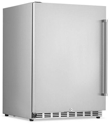 Newair 24” 5.3 Cu. Ft. Commercial Stainless Steel Built-in Beverage Refrigerator NCR053SS00