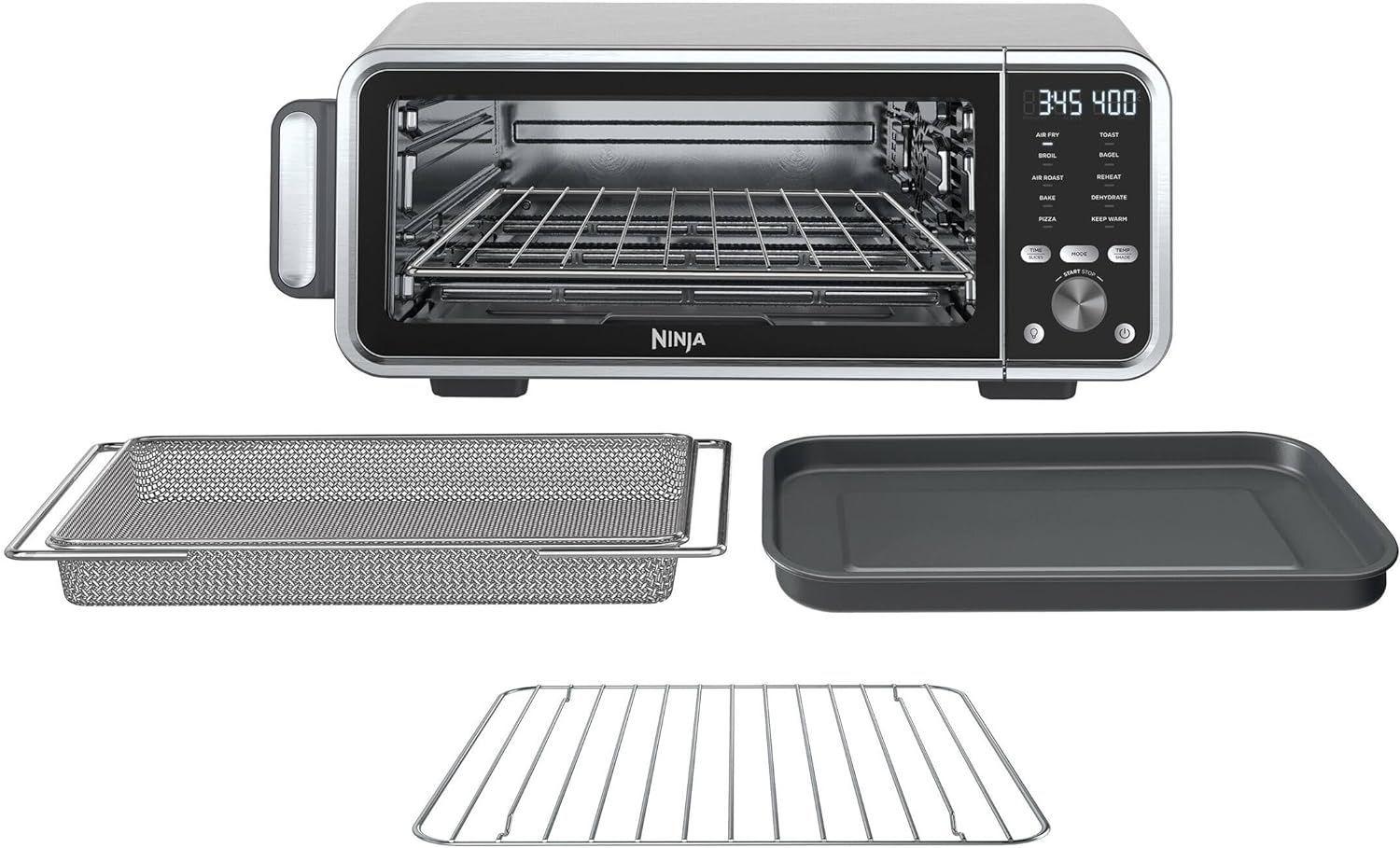 Ninja FT205CO Digital Air Fry Pro Countertop 10-in-1 Oven XL Capacity - Silver/Black - Excellent