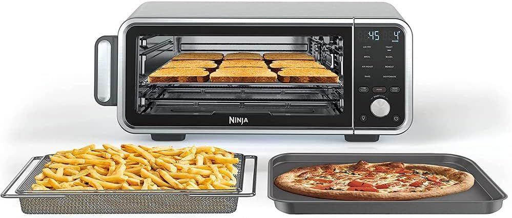 Ninja FT205CO Digital Air Fry Pro Countertop 8-in-1 Oven Extended Height - Silver/Black - Excellent