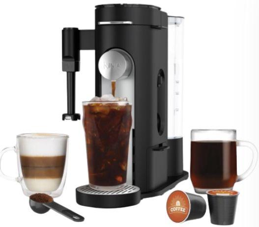 Ninja  PB051 Pod & Grounds Specialty Single-Serve Coffee Maker K-Cup  - Black - Premium