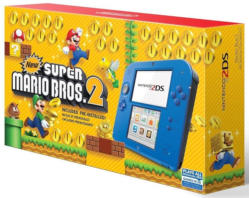 Nintendo  2DS with New Super Mario Bros. 2 (Game Pre-Installed) - Electric Blue 2 - Excellent
