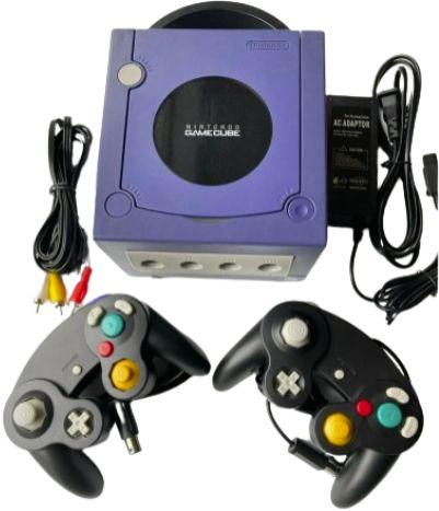 Nintendo  GameCube Gaming Console with 2 Controllers Bundle - Indigo Blue - Excellent