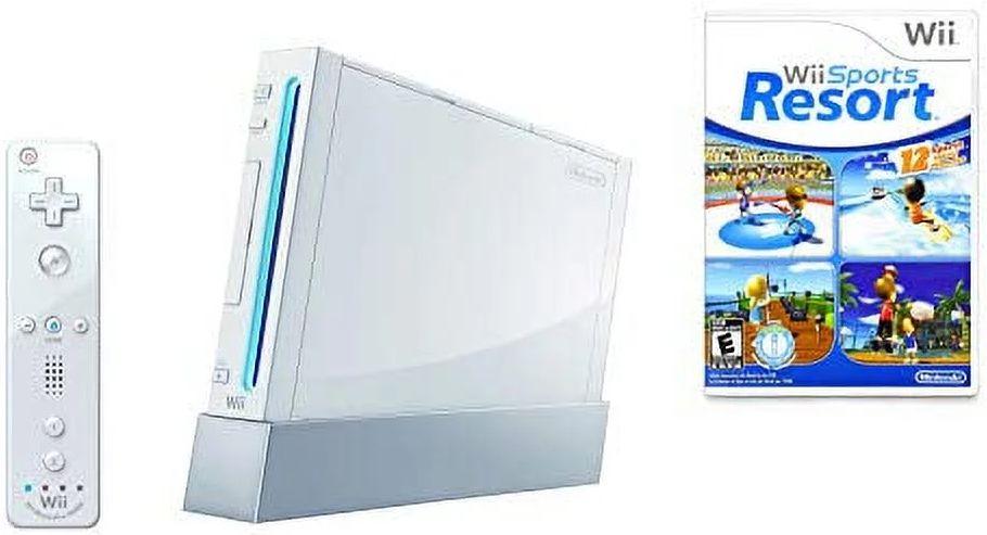 Nintendo  Wii Console with Bonus Wii Sports Resort & Wii MotionPlus - White - Excellent