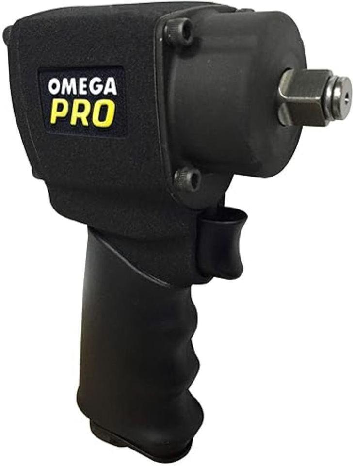 Omega Pro 82001 1/2" Air Impact Wrench Mini Pneumatic Compact 500 ft/lb - Black - Excellent