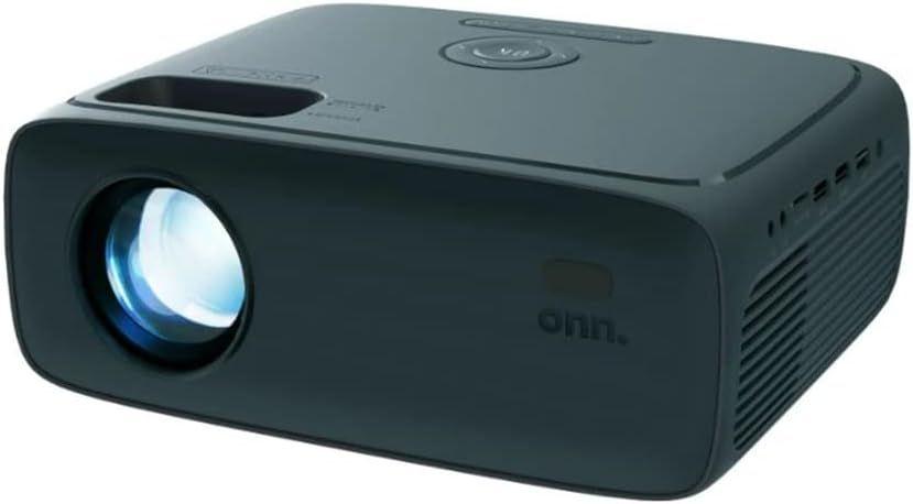 Onn  720P HD LCD Home Theater Projector with 6" HDMI Cable - Black - Excellent