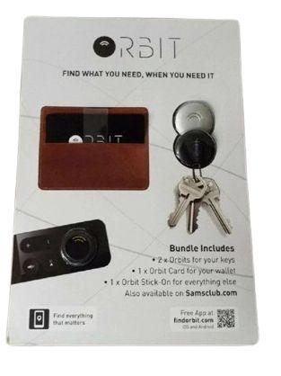 Orbit  ORB609 Finder 4-Piece Bluetooth Tracker Bundle Keys Wallet Remote - Black/White - Excellent