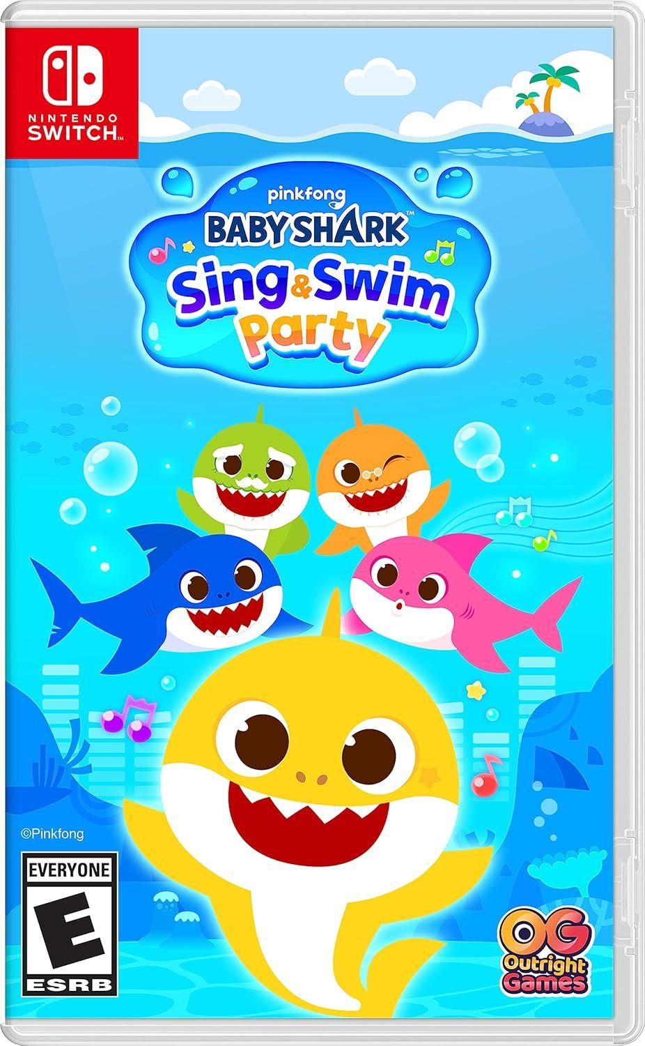 Outright Games Baby Shark: Sing & Swim Party Video Games for Nintendo Switch - Blue - Excellent