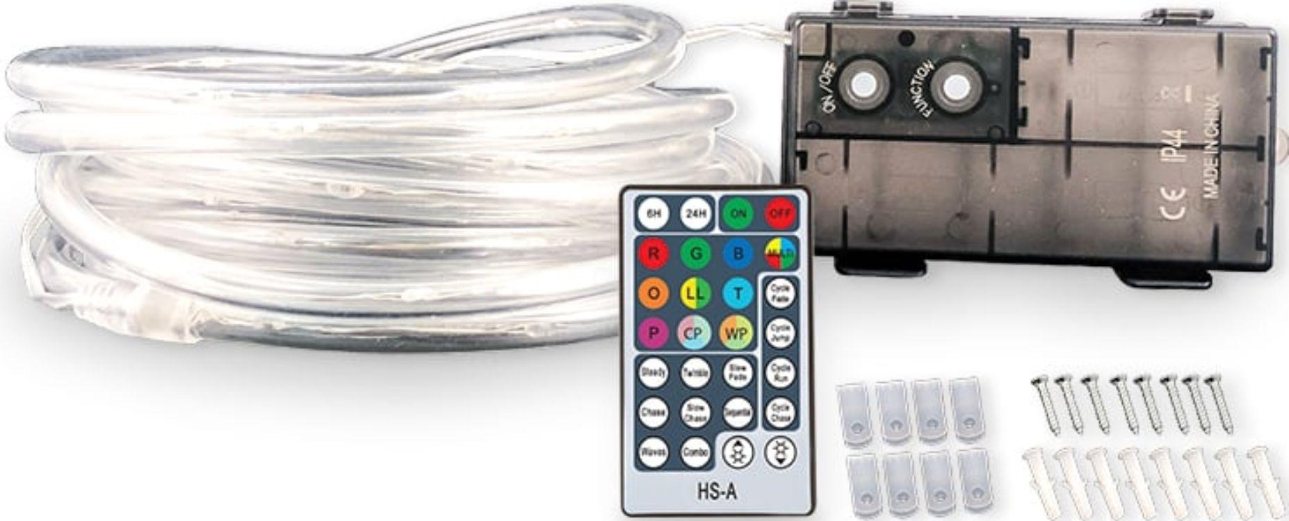 Pacific Accents  Color Changing Rope Light 100 LED with Remote - White - Excellent